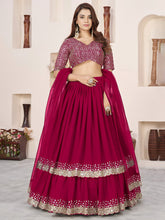 Rani Pink Sequin Designer Lehenga Set – Royal Party Glam